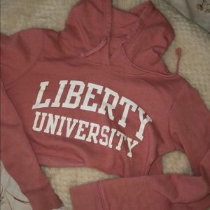 Cropped Liberty University Hoodie